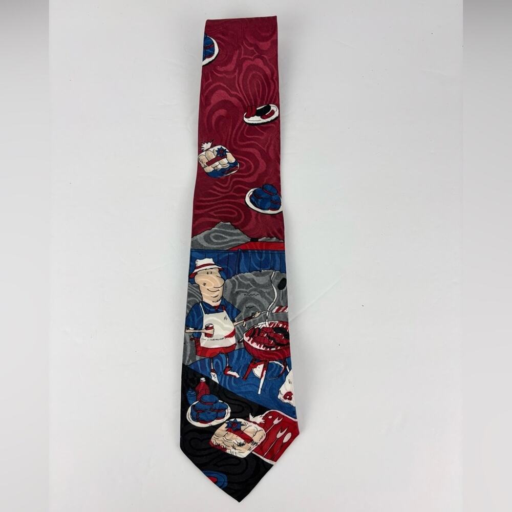Vintage SpecialTIES Hallmark Cookout Grilling Barbecue Tie